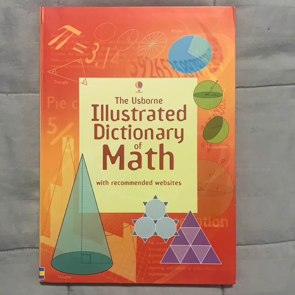 The Usborne Illustrated Dictionary of Math Book Textbook